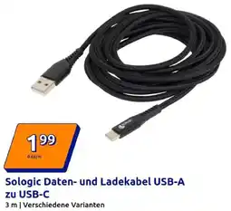 Action Sologic Daten- und Ladekabel USB-A zu USB-C Angebot
