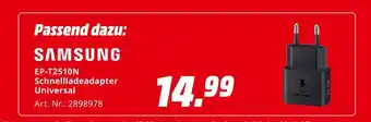 MediaMarkt Samsung ep-t2510n schnellladeadapter universal Angebot
