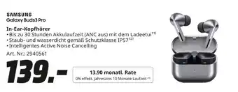 MediaMarkt Samsung galaxy buds3 pro Angebot