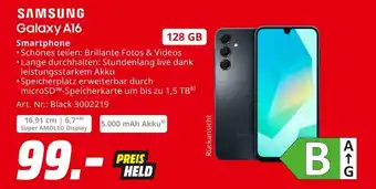 MediaMarkt Samsung galaxy a16 Angebot