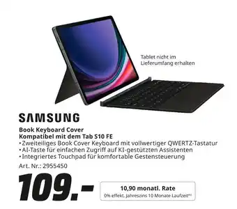 MediaMarkt Samsung book keyboard cover Angebot