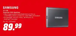 MediaMarkt Samsung t7 1tb externer ssd-speicher Angebot
