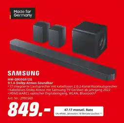 MediaMarkt Samsung hw-q935gf/zg 9.1.4-dolby-atmos-soundbar Angebot