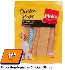 Action Pinky Hundesnacks Chicken Strips Angebot
