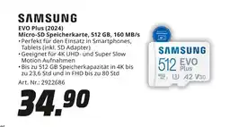 MediaMarkt Samsung evo plus (2024) micro-sd speicherkarte Angebot