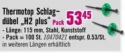 Hornbach Thermotop schlagdübel h2 plus Angebot