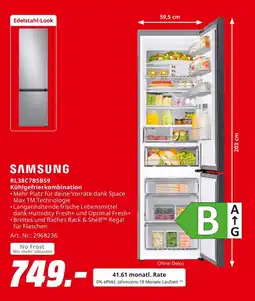 MediaMarkt Samsung rl38c7b5bs9 kühlgefrierkombination Angebot