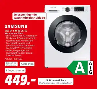 MediaMarkt Samsung ww 91 t 4048 ce/eg waschmaschine Angebot