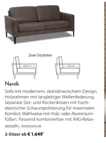 Möbel Wallach Narvik 2-sitzer sofa Angebot