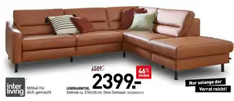 Möbel Wallach Interliving ledergarnitur Angebot