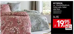 Möbel Wallach Bettwäsche salbei Angebot
