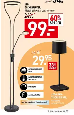 Möbel Wallach Led-deckenfluter Angebot