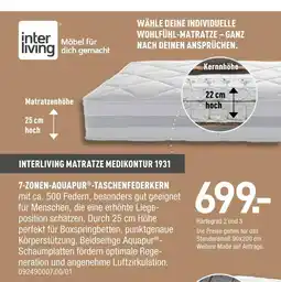 Möbel Wallach Interliving 7-zonen-aquapur -taschenfederkern Angebot