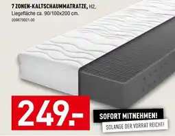 Möbel Wallach 7 zonen-kaltschaummatratze Angebot