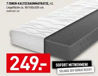 Möbel Wallach 7 zonen-kaltschaummatratze Angebot