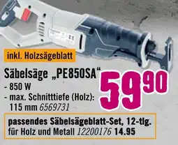 Hornbach Säbelsäge pe850sa Angebot