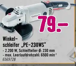 Hornbach Winkelschleifer pe-230ws Angebot