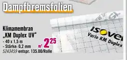 Hornbach Isover klimamembran km duplex uv Angebot