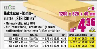 Hornbach Steico holzfaser-dämmmatte steicoflex Angebot
