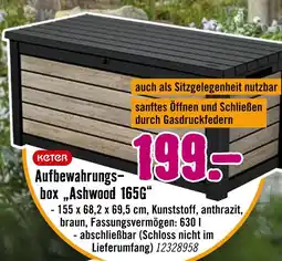 Hornbach Keter aufbewahrungsbox ashwood 165g Angebot