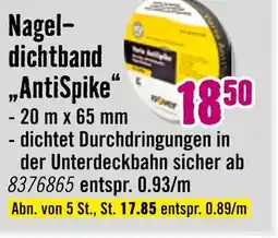 Hornbach Nageldichtband antispike Angebot