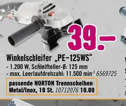 Hornbach Winkelschleifer pe-125ws Angebot