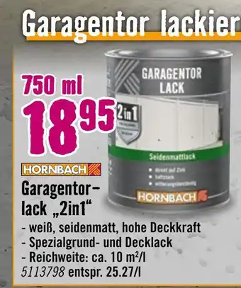 Hornbach Hornbach garagentorlack 2in1 Angebot