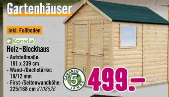 Hornbach Konsta holz-blockhaus Angebot