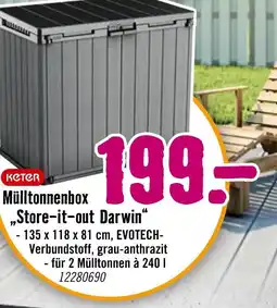 Hornbach Keter mülltonnenbox „store-it-out darwin“ Angebot