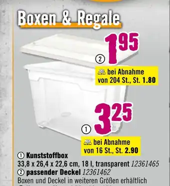 Hornbach Kunststoffbox Angebot