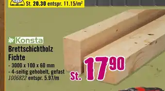 Hornbach Konsta brettschichtholz fichte Angebot