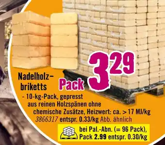 Hornbach Nadelholzbriketts Angebot