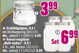 Hornbach Drahtbügelglas, 0,5 l Angebot