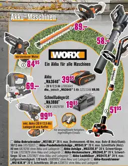 Hornbach Worx akku-bohrschrauber „wx108.3“ Angebot