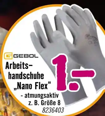 Hornbach Gebol arbeitshandschuhe nano flex Angebot
