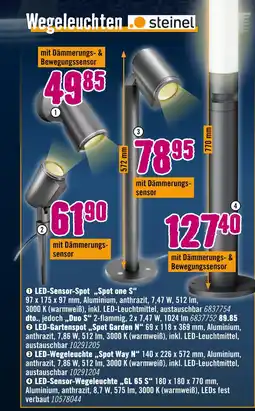 Hornbach Steinel led-sensor-spot spot one s Angebot