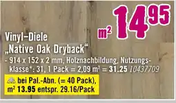 Hornbach Vinyl-diele native oak dryback Angebot
