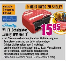 Hornbach Shelly wi-fi-schaltaktor shelly 1pm gen 3 Angebot