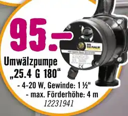 Hornbach Umwälzpumpe „25.4 g 180“ Angebot