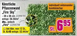 Hornbach Künstliche pflanzenwand fire sky Angebot