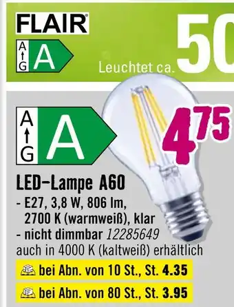 Hornbach Flair led-lampe a60 Angebot