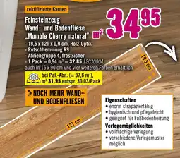 Hornbach Feinsteinzeug wand- und bodenfliese „mumble cherry natural“ Angebot