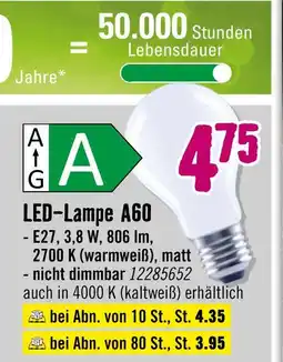 Hornbach Led-lampe a60 Angebot
