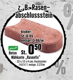Hornbach Lusit beton mähkante „rasenfix“ Angebot
