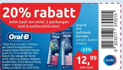 Budni Oral-b pro aufsteckbürsten tiefenreinigung Angebot