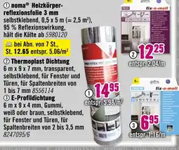 Hornbach Noma heizkörperreflexionsfolie 3 mm Angebot
