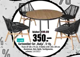 Hornbach Garden place gartenmöbel-set 'nadja', 5-tlg Angebot