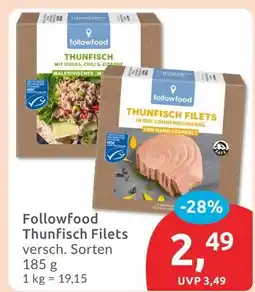 Budni Followfood thunfisch filets mit kokos, chili & zitrone Angebot