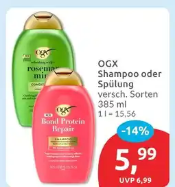 Budni Ogx shampoo bond protein repair Angebot