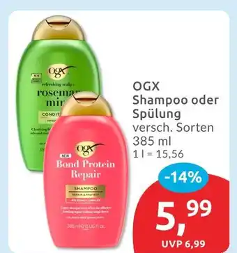 Budni Ogx shampoo bond protein repair Angebot